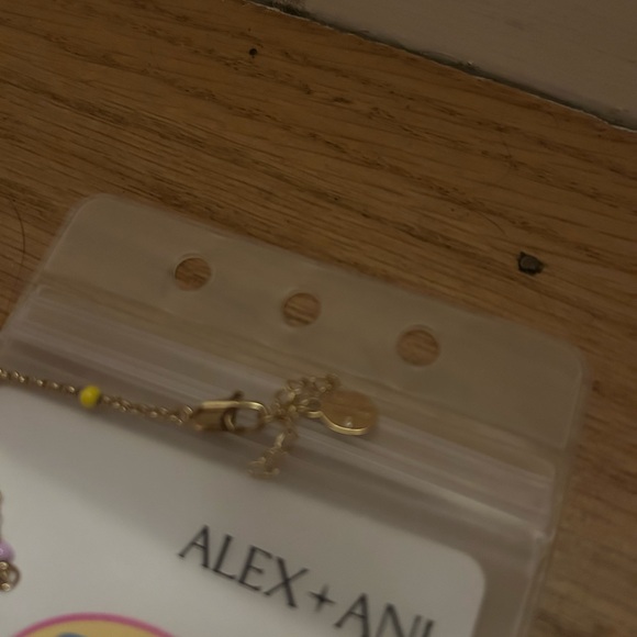 Alex and Ani Polly Pocket Heart Necklace - Gold with Pastel Beads - Picture 5 of 10